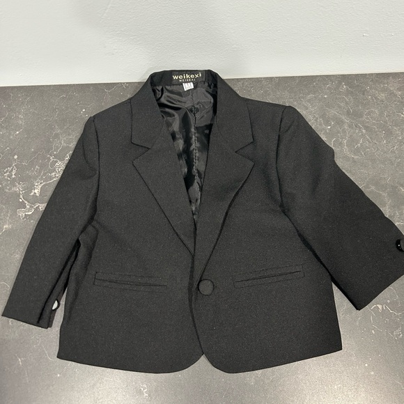 Weikexi suit coat and pants‎ size 1 boys black elastic band - Picture 2 of 4
